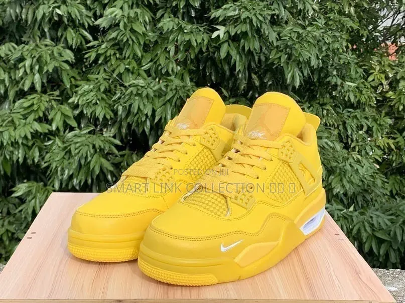 Yellow Air Jordan 4 *Bike*
