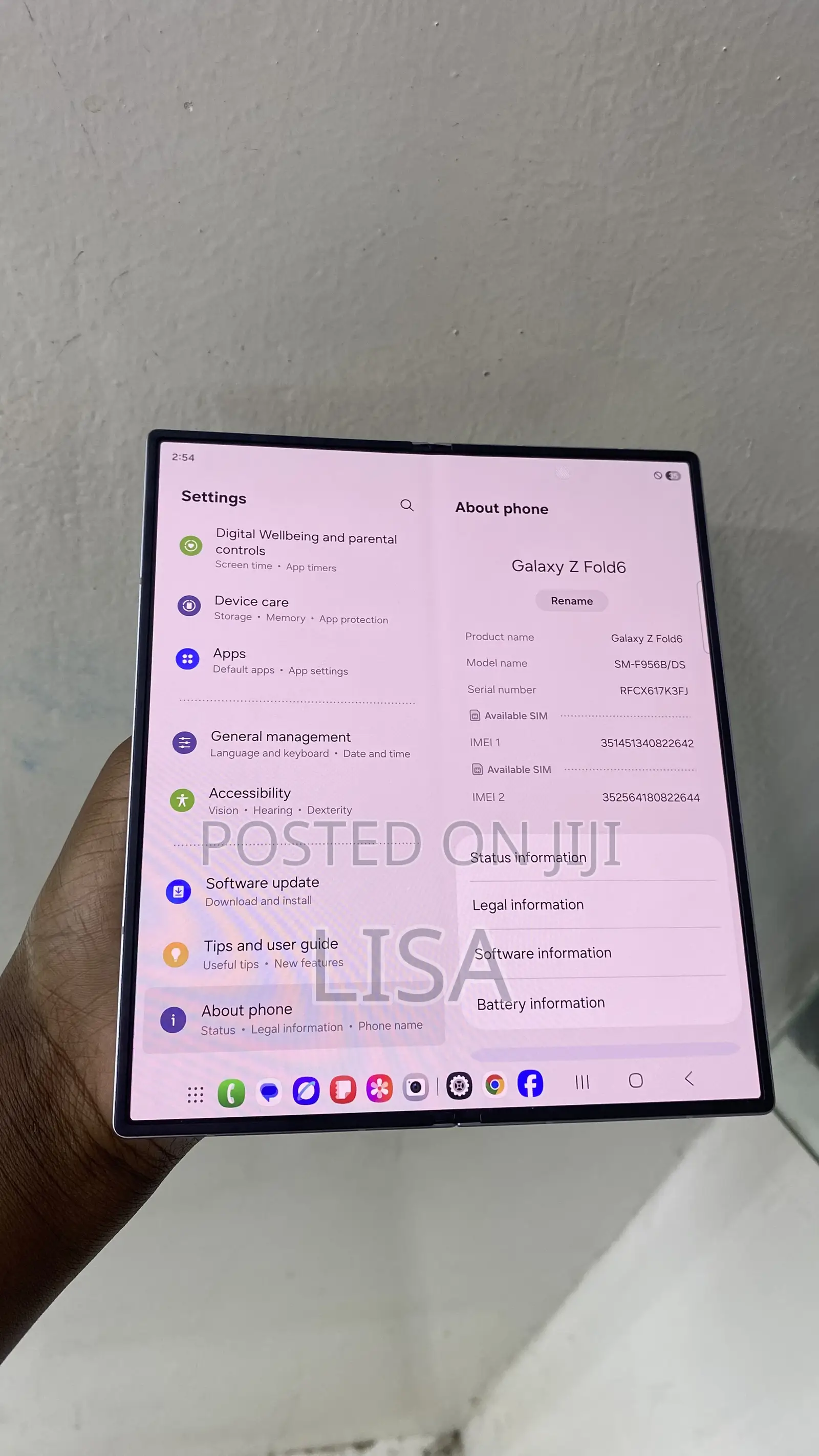 Samsung Galaxy Z Fold6 256 GB Gray