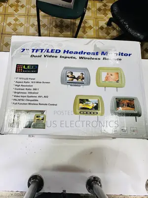 7 Inch Headrest Monitor – Hd Car Entertainment Screen