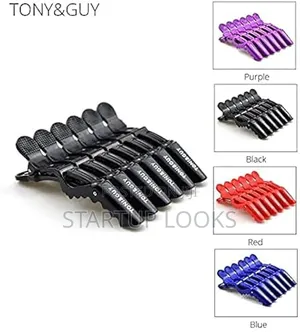Crocodile Hair Clips Pack 6pcs