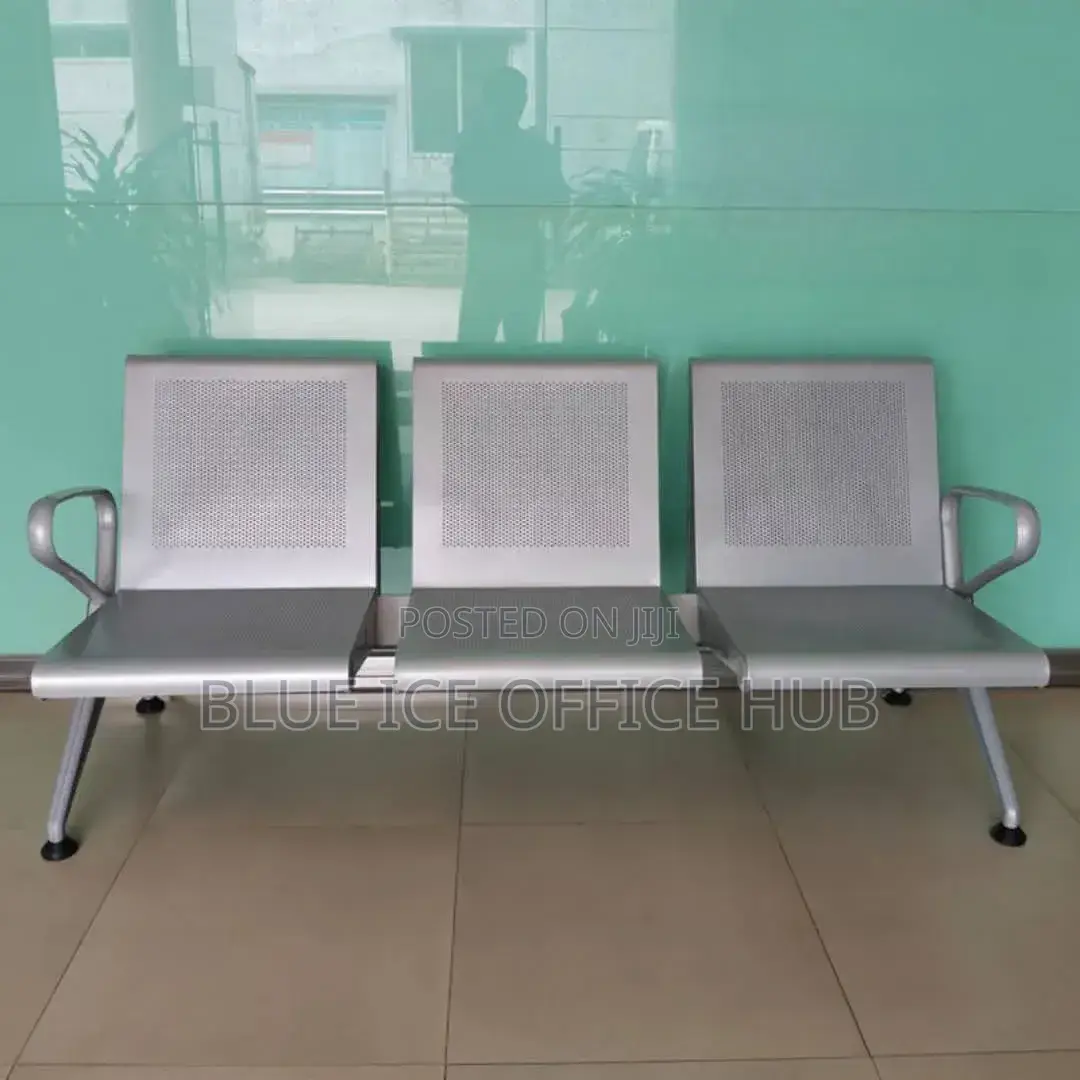 White Padded Bench Chair