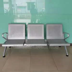 White Padded Bench Chair