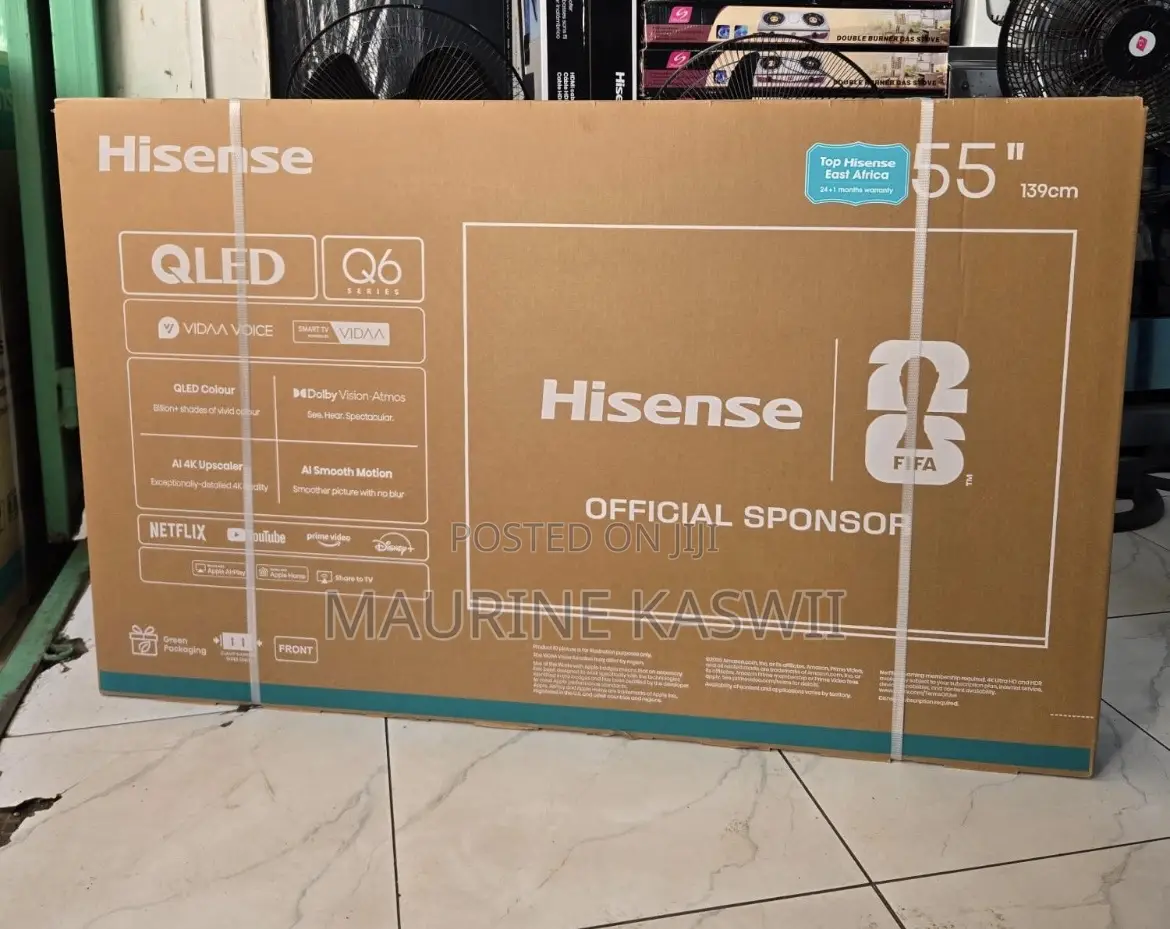 Hisense 55′′ 55q6q Qled Vidaa -Frameless
