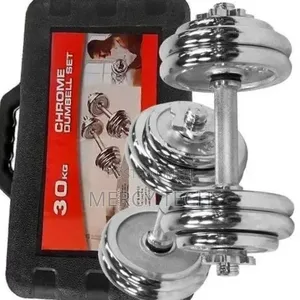 30kg Chrome Dumbbell Set