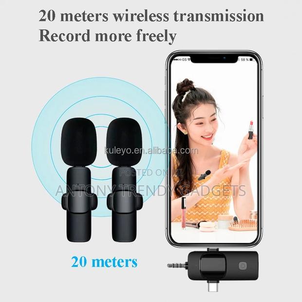 2.4ghz Wireless Mic 3-in-1 Lightning Type-C Aux - thumbnail 3