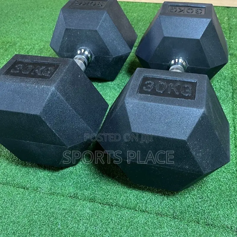 30kg Hexagon Dumbell Pair(2) - Two Hex Dumbells