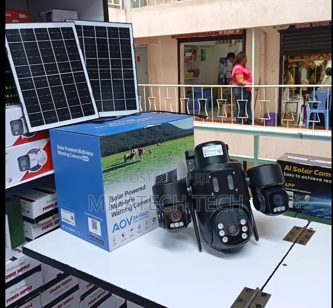 Tripple Lens 4g Solar Camera With Alarm