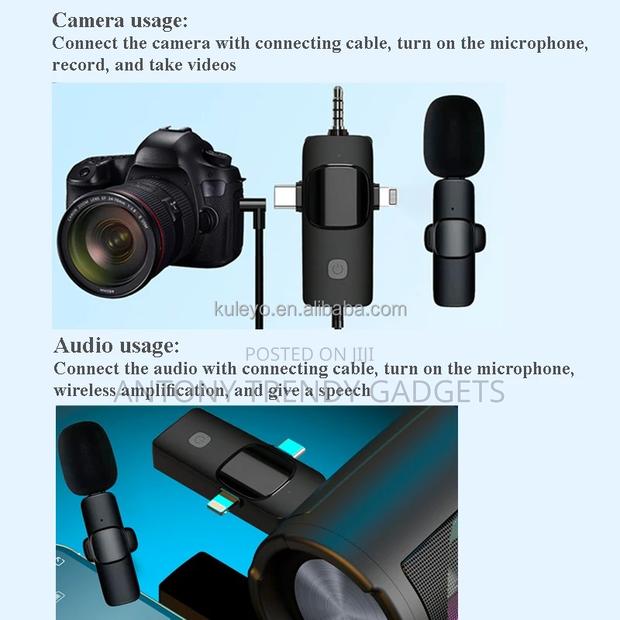 Clip on Wireless Mic Set for Streaming Recording - thumbnail 2