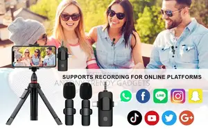 Clip on Wireless Mic Set for Streaming Recording