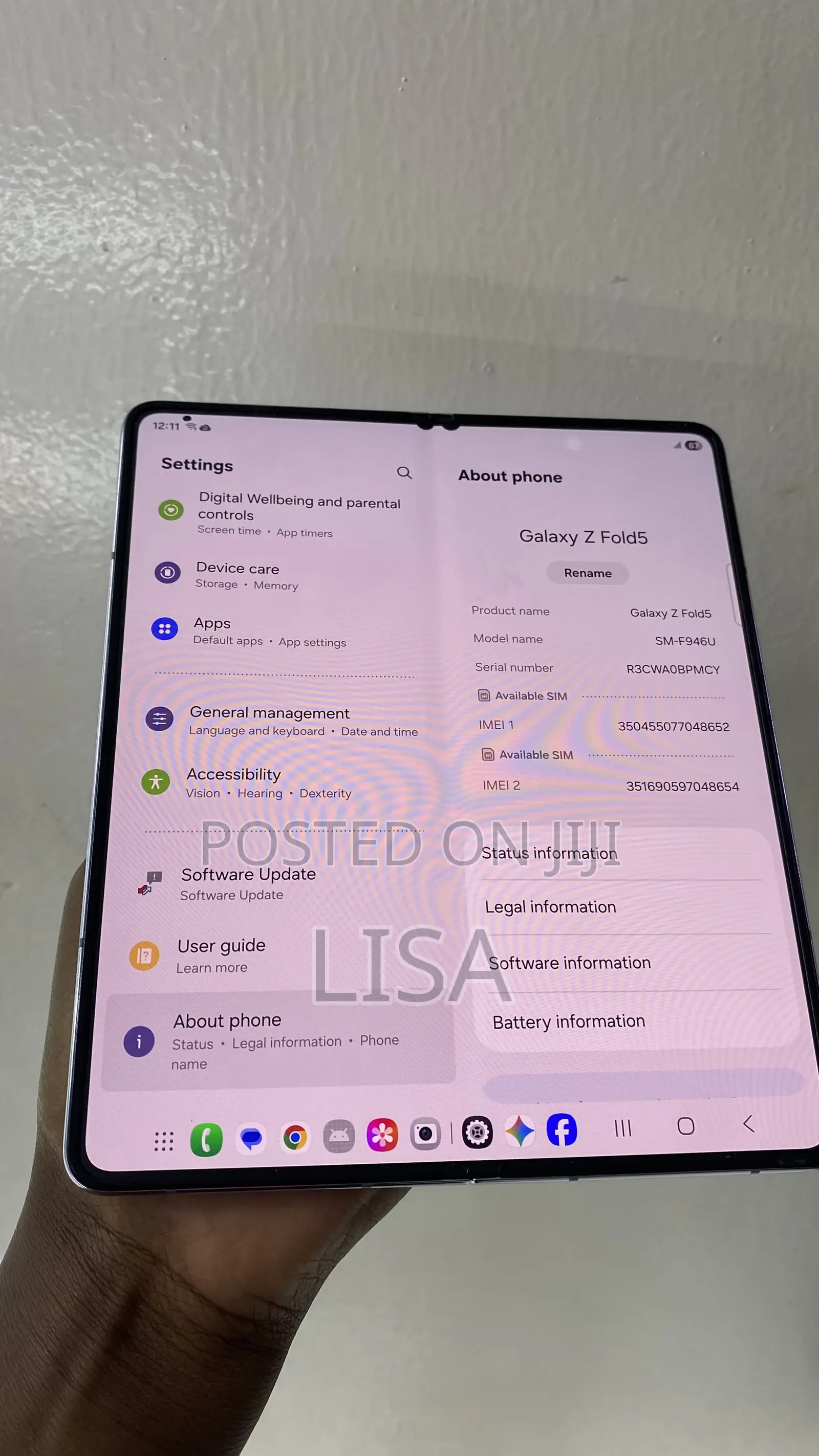 Samsung Galaxy Fold 5G 512 GB Black