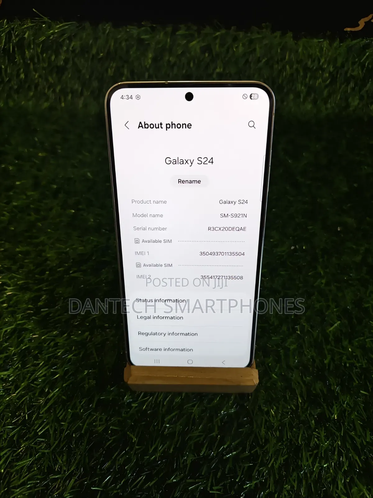 New Samsung Galaxy S24 256 GB Gold