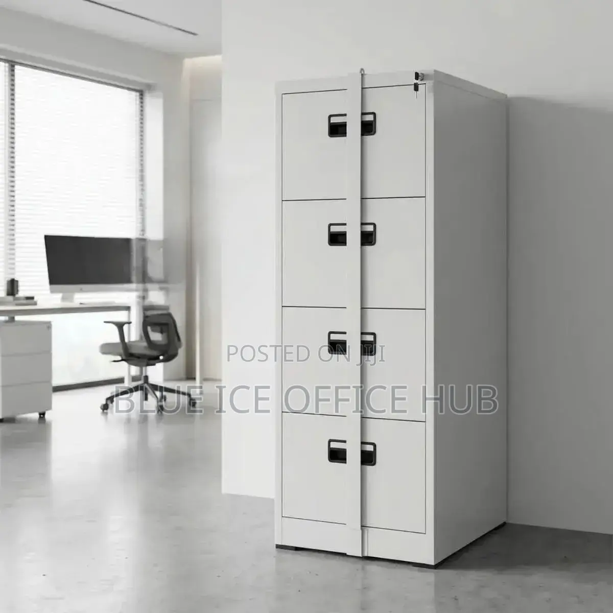 4-Drawer Cabinet With a Front Lock Bar