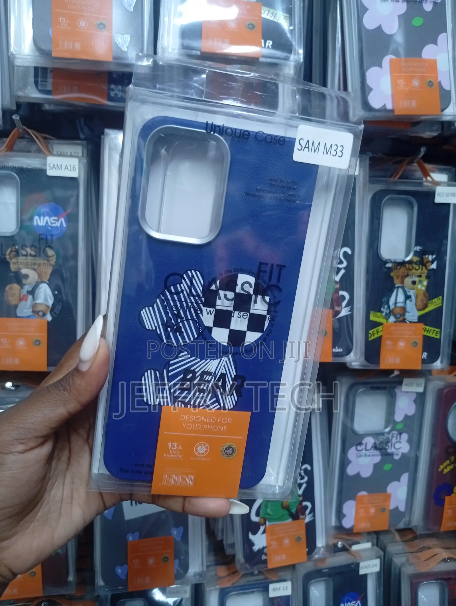 Samsung Galaxy M33 Blue Protective Phone Case