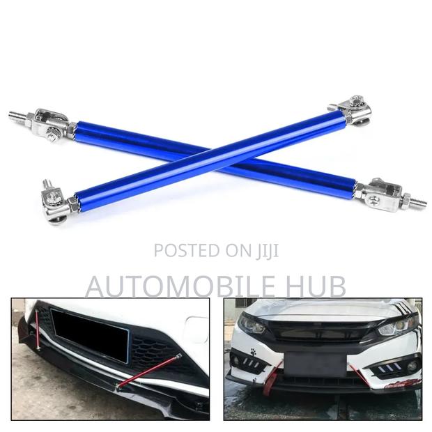 Adjustable Bumper Lip Support Rods – Front Splitter Stabilizer Kit - main view