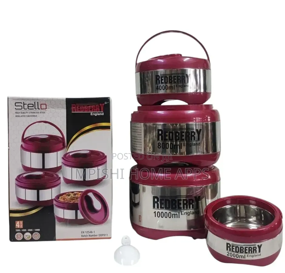 Redberry Stello Stainless Steel Insulated Hot Pots