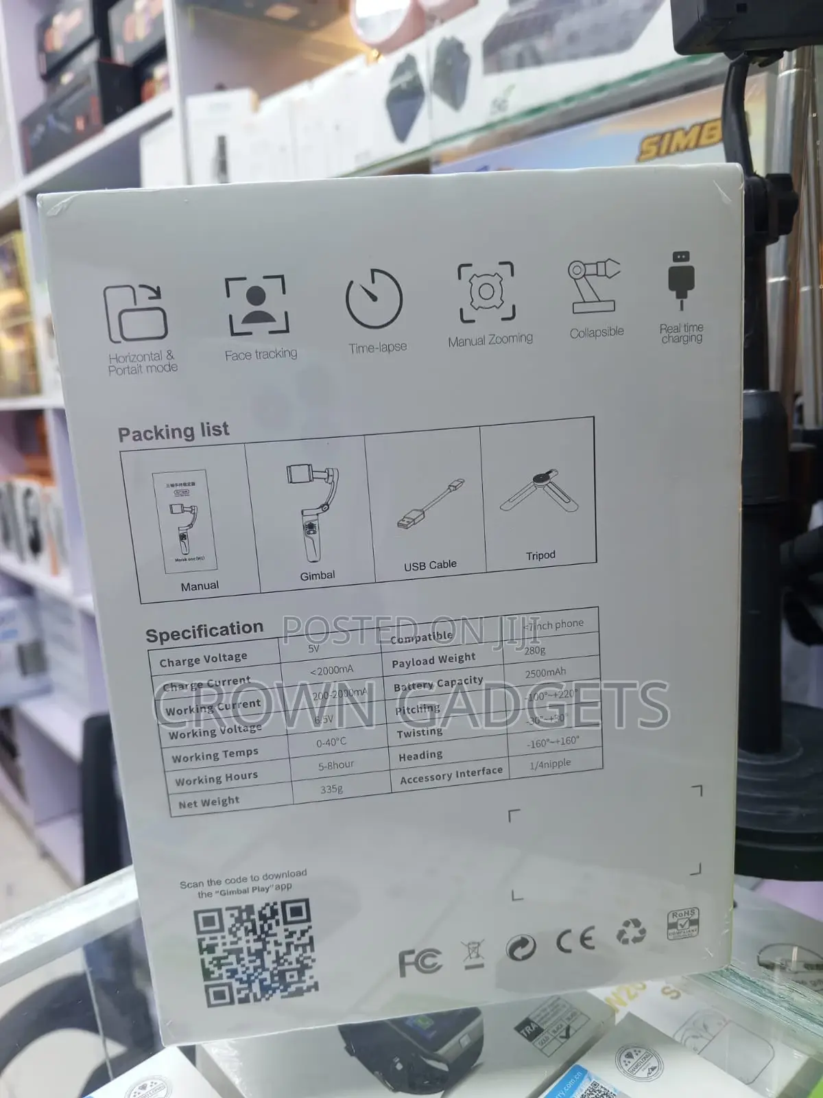 Merak M1 Ai Tracking Phone Gimbal Portrait Landscape Mode