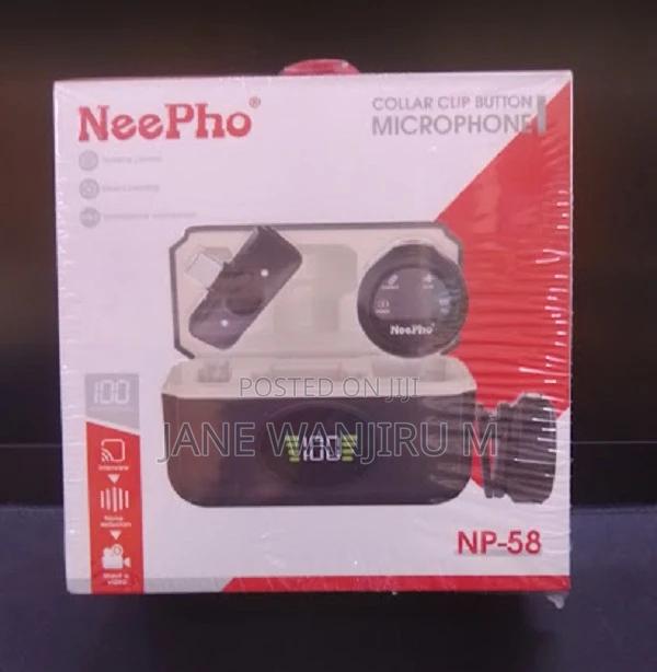 Elevate Your Audio Experience Neepho Np58 Wireless Clip-on Microphone