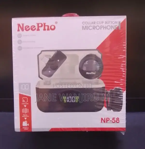 Elevate Your Audio Experience Neepho Np58 Wireless Clip-on Microphone