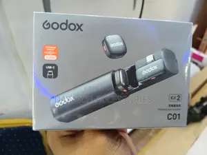 This Is a Godox C01 Kit2 Wireless Lavalier Microphone System.