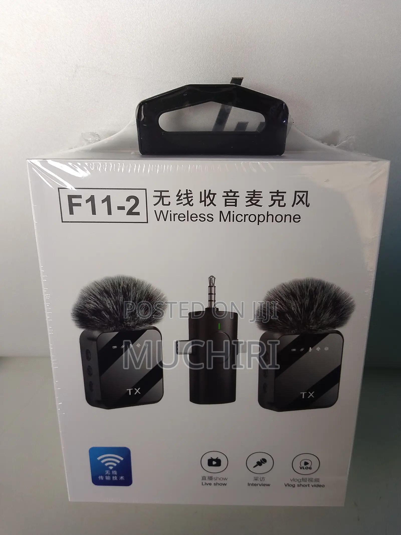 Premium F11-2 Wireless Microphone 3 In1 for iPhone , Type-C and Camera