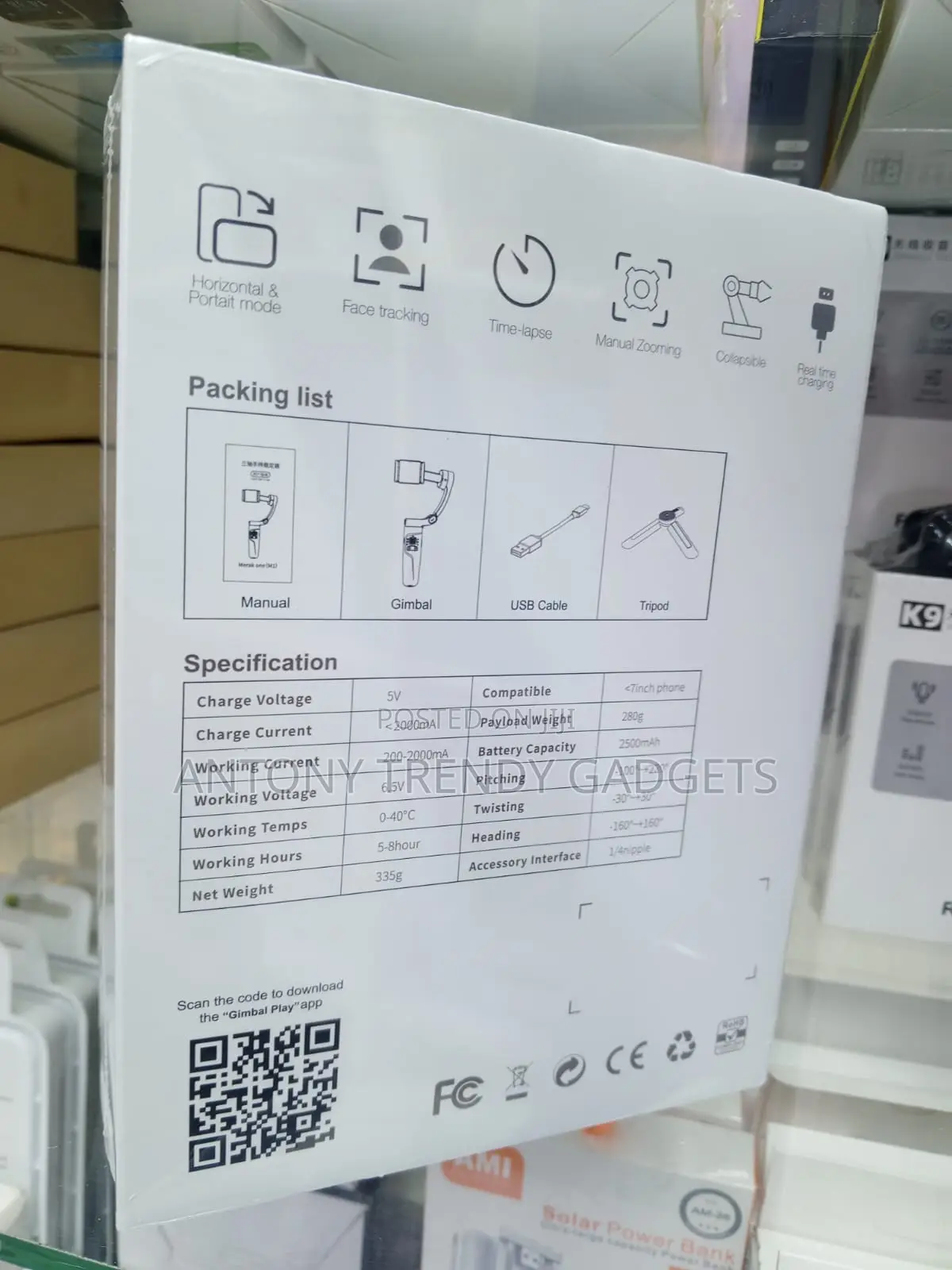 Merak M1 Ai Tracking Phone Gimbal Portrait Vlogging Tool