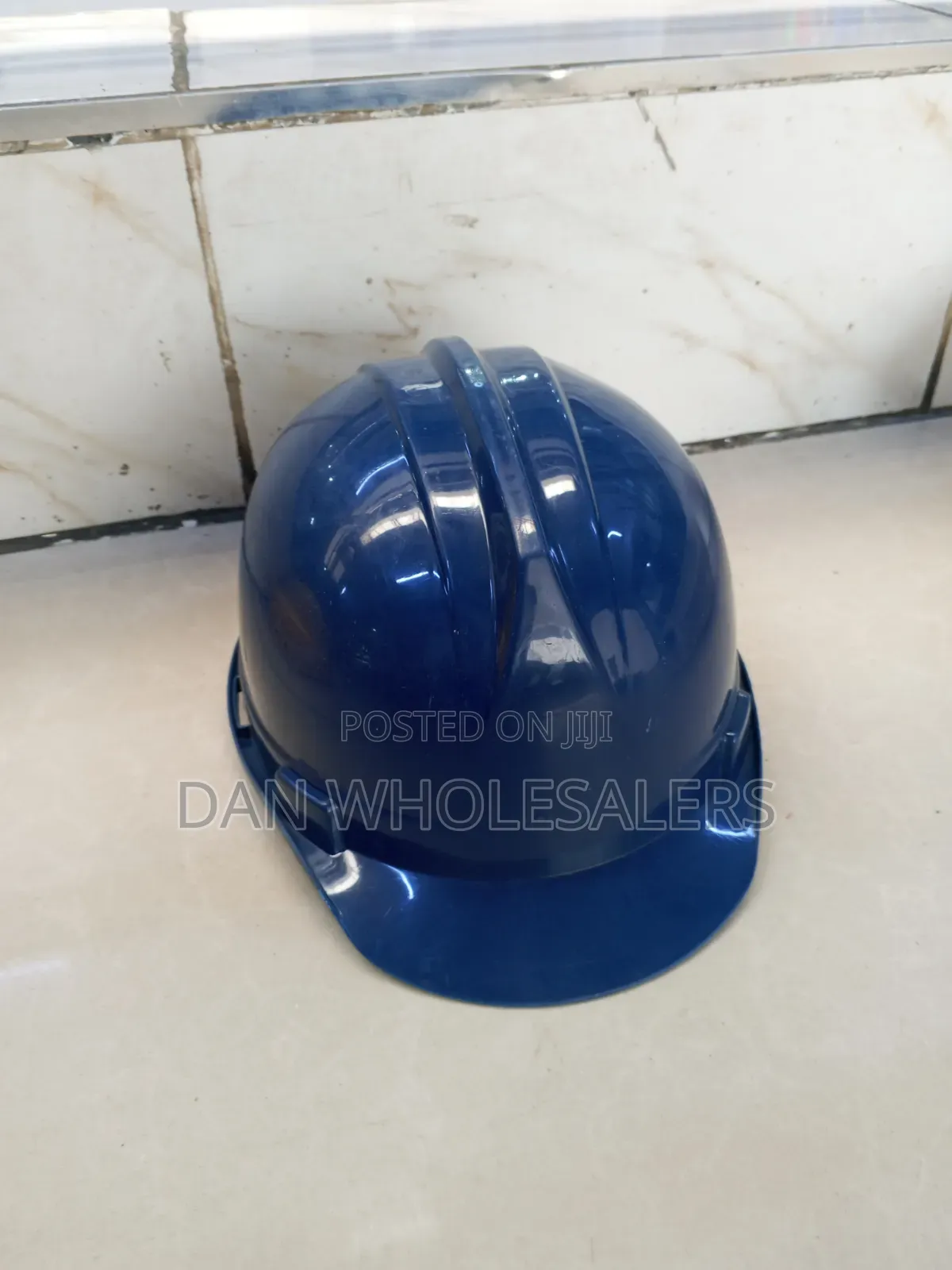 Blue Construction Helmet