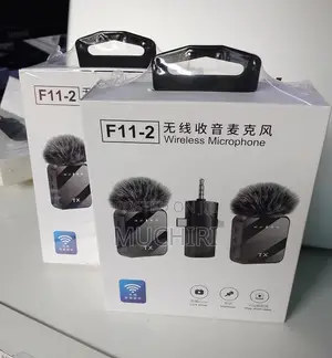 Wireless Microphone F11-2 Lavalier Microphone for Contect Creation