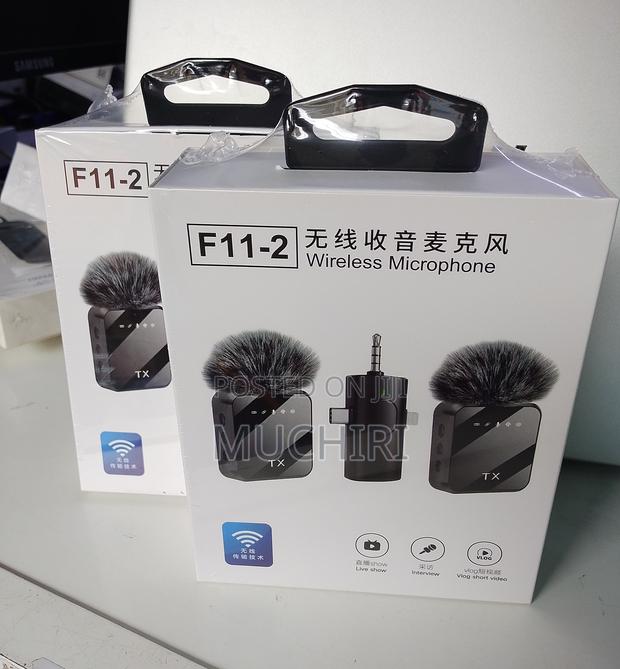 Wireless Microphone F11-2 Lavalier Microphone for Contect Creation