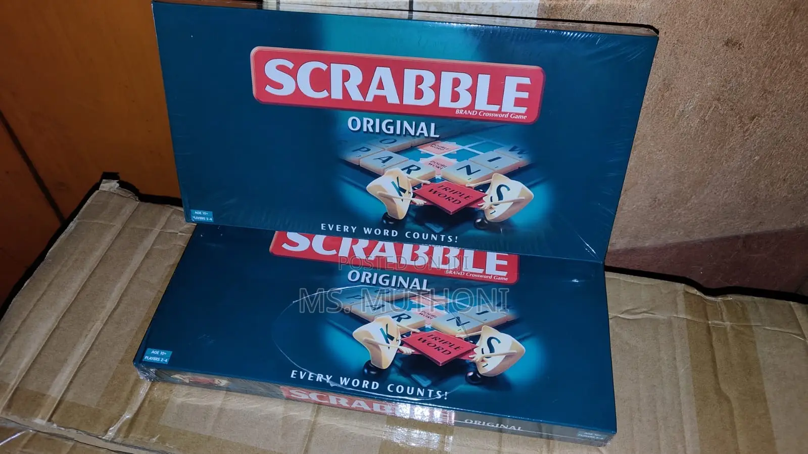Classic Word Game ( Scrabble) Available in Two Sizes