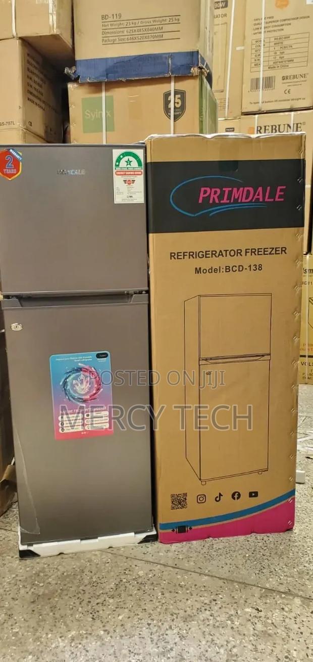 Primdale 138l Double Door Refrigerator – Model BCD-138 - main view