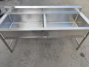 Stainless Steel Commercial Double Bowl Sink.