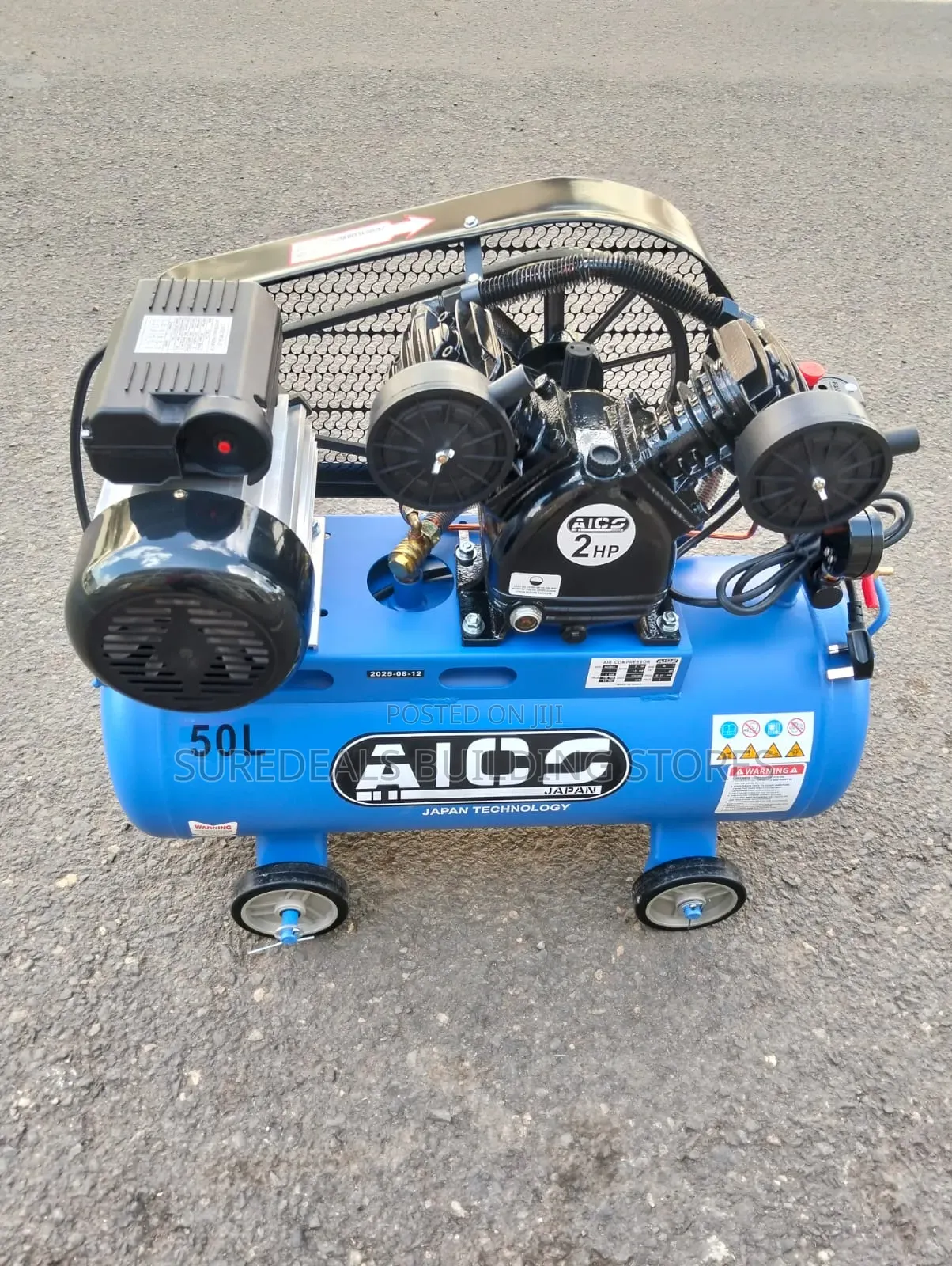 Aico Japan 50l Air Compressor With 2hp Electric Motor