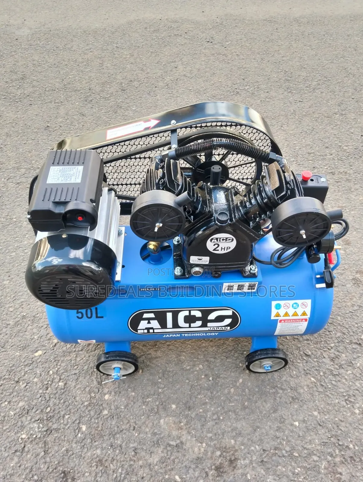 Aico Japan 50l Air Compressor With 2hp Electric Motor