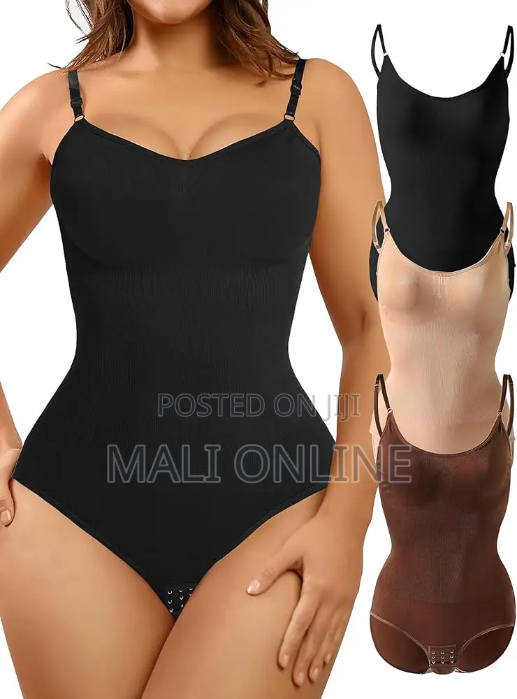 Women Bodysuit Tummy Control Shapewear Adjustable Straps Swimsuit