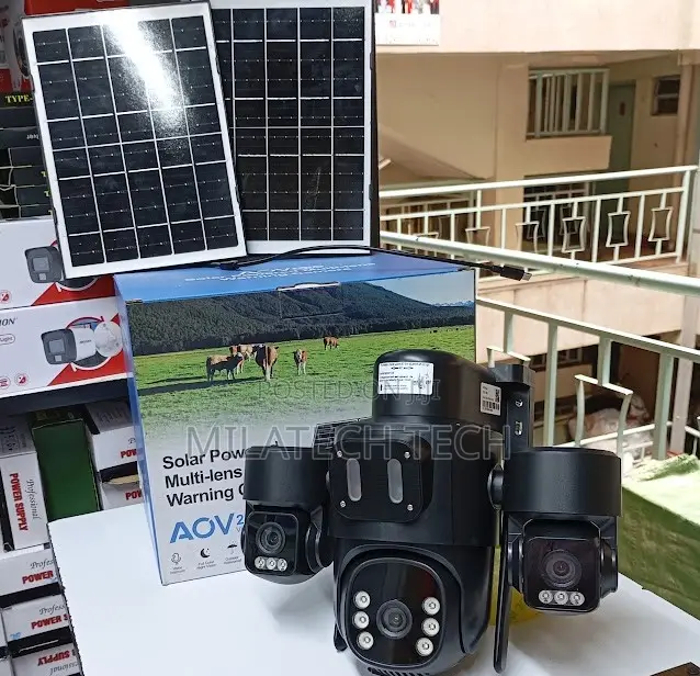 Triple Lens 4g Solar Powered PTZ With Alarm