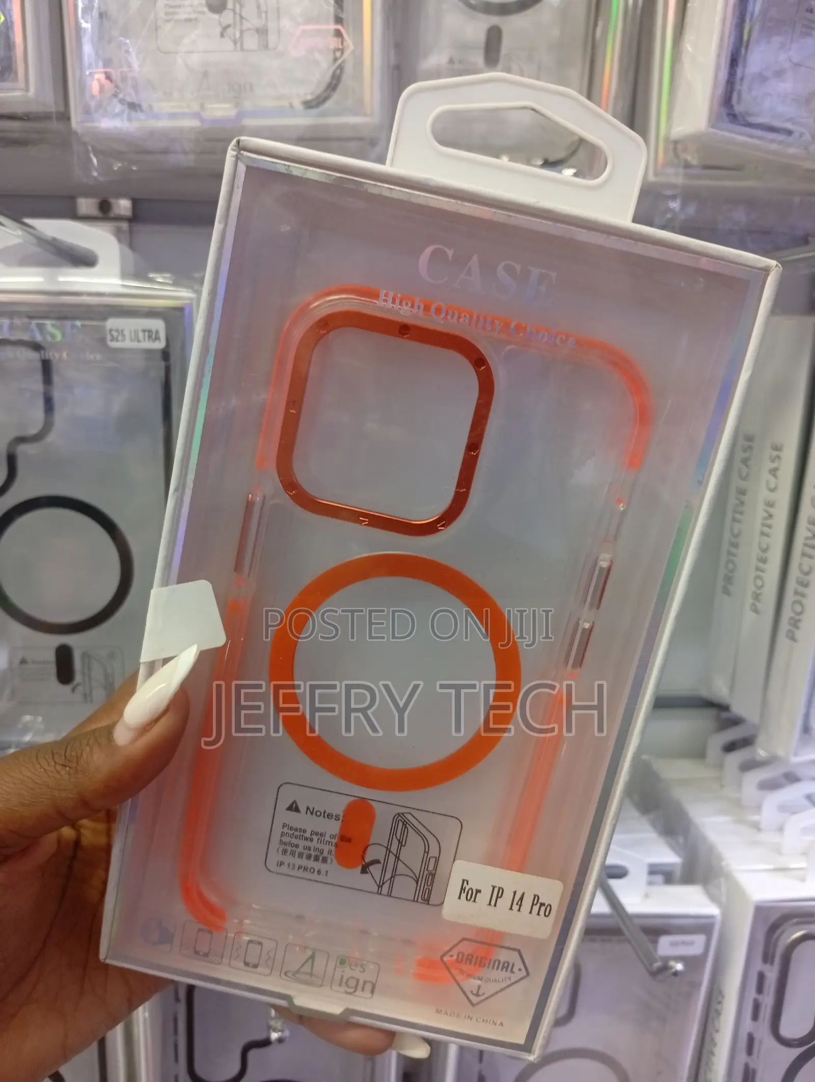 iPhone 14 Pro Vibrant Orange Magsafe Protective Phone Case