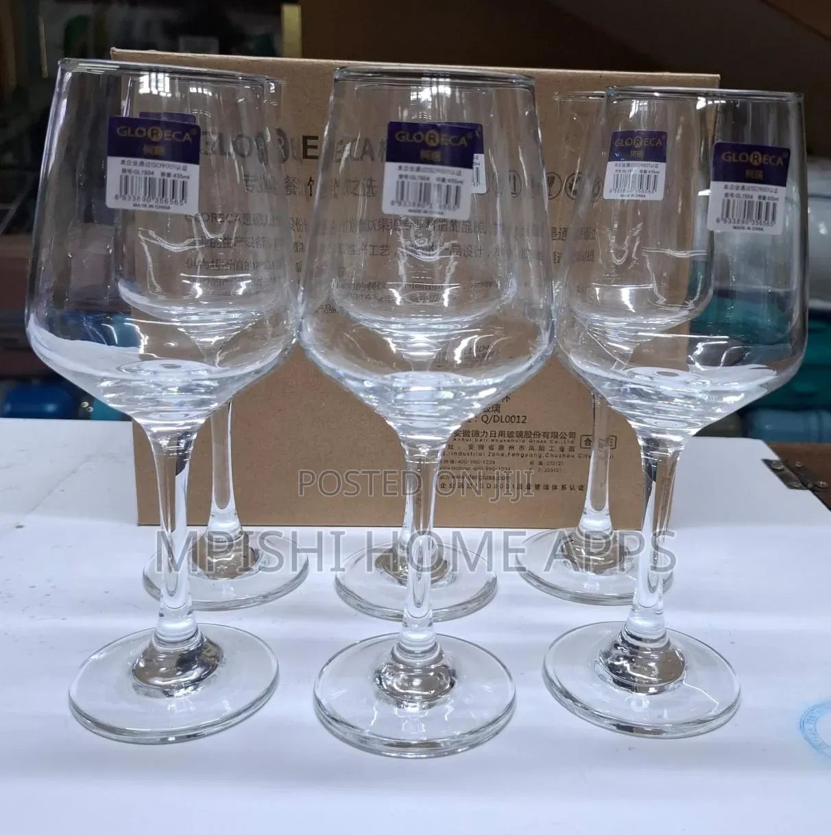 6 Piece 360 Ml Wine Glasses