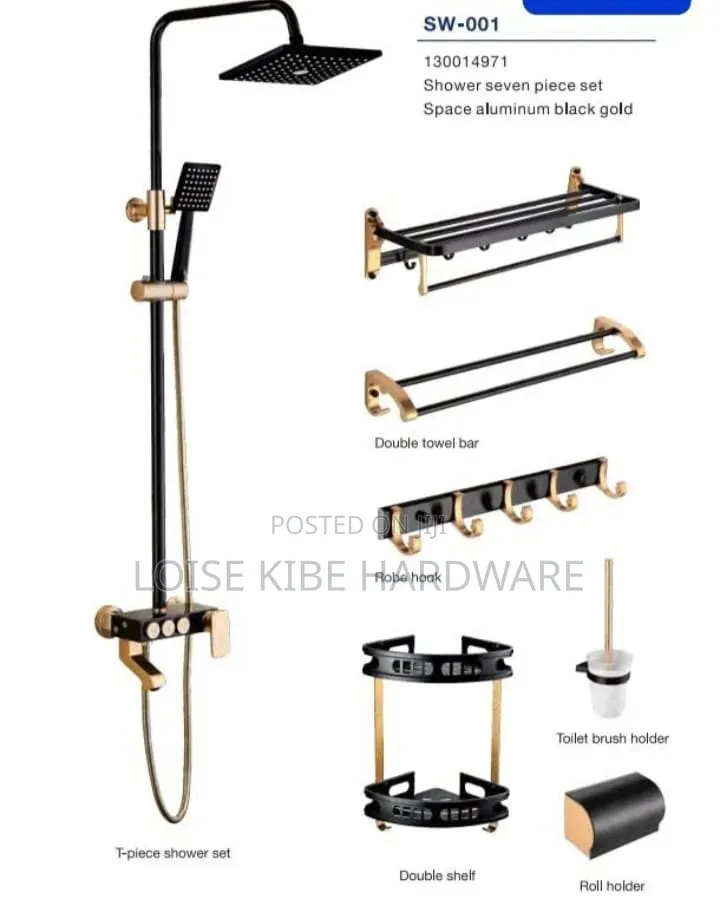 Shower Seven Piece Set Available