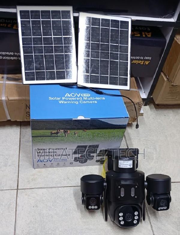 Triple Lens 4g Solar PTZ Camera Aov Camera - main view