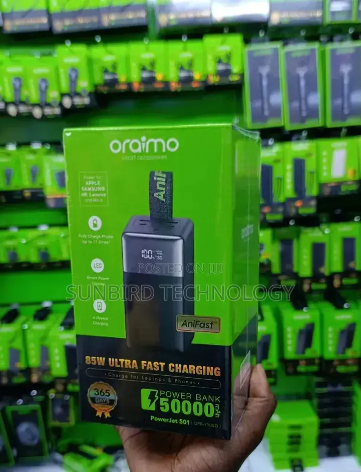 Oraimo 50,000mah Powerjet 501 Opb-750sq 85w Ultra Fast Charging.