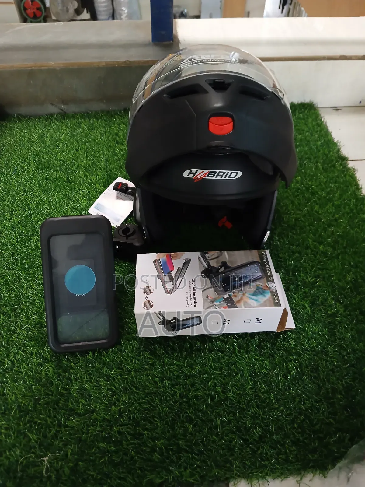Motorbike Hybrid Flip-up Helmet With Phone Holder – Full Face Modular