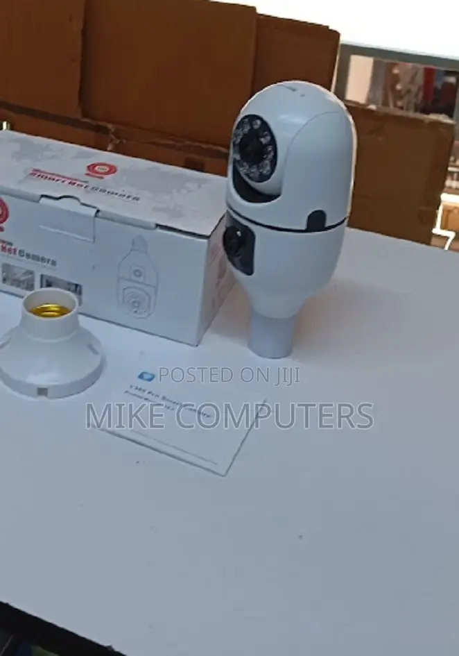 V380 Bulb PTZ Camera Wifi - E27 Socket, 360° Rotat
