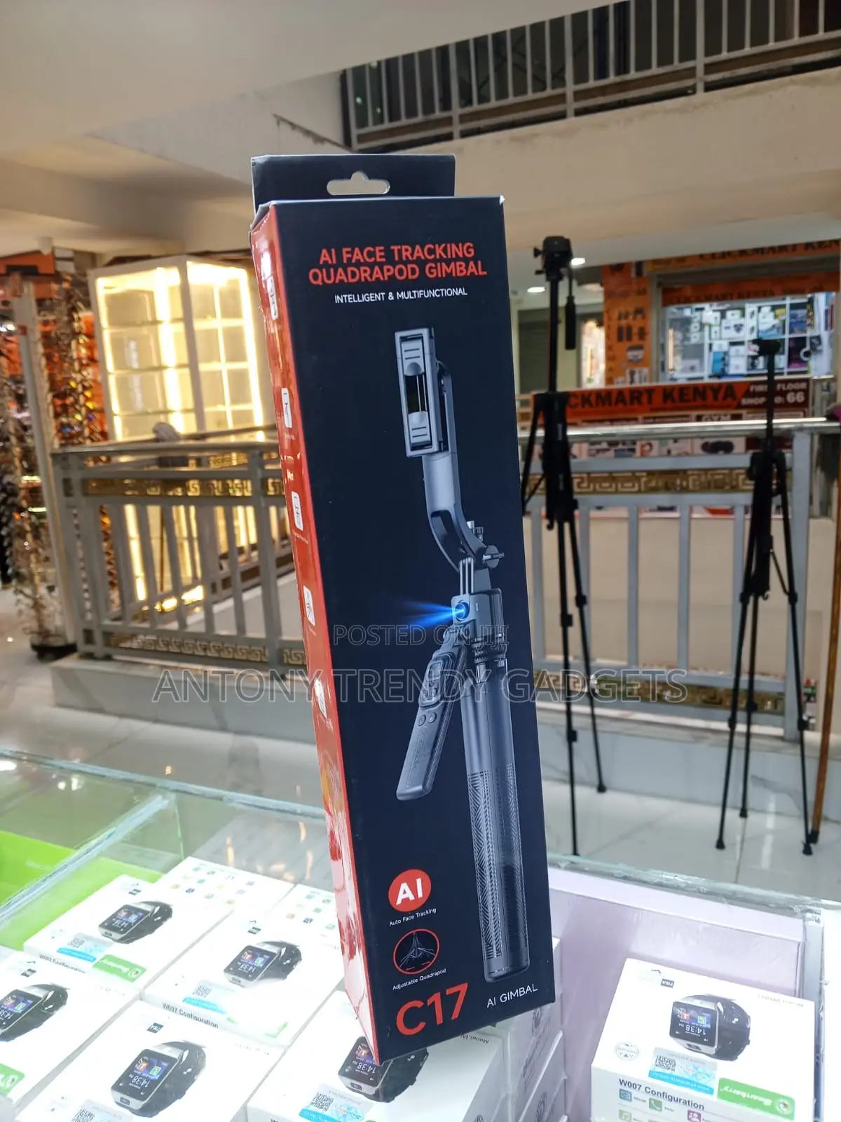 C17 Ai Face Tracking Tripod 360° Auto Gimbal Selfie Stick