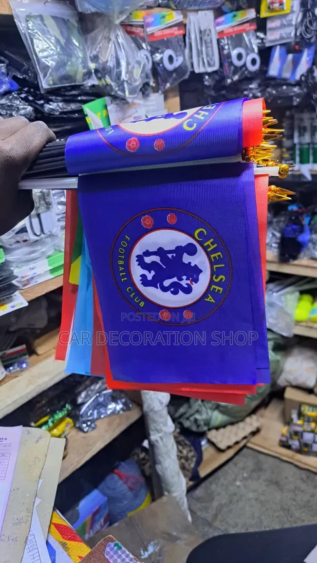 2pc Chelsea Mini Post Decoration Flag