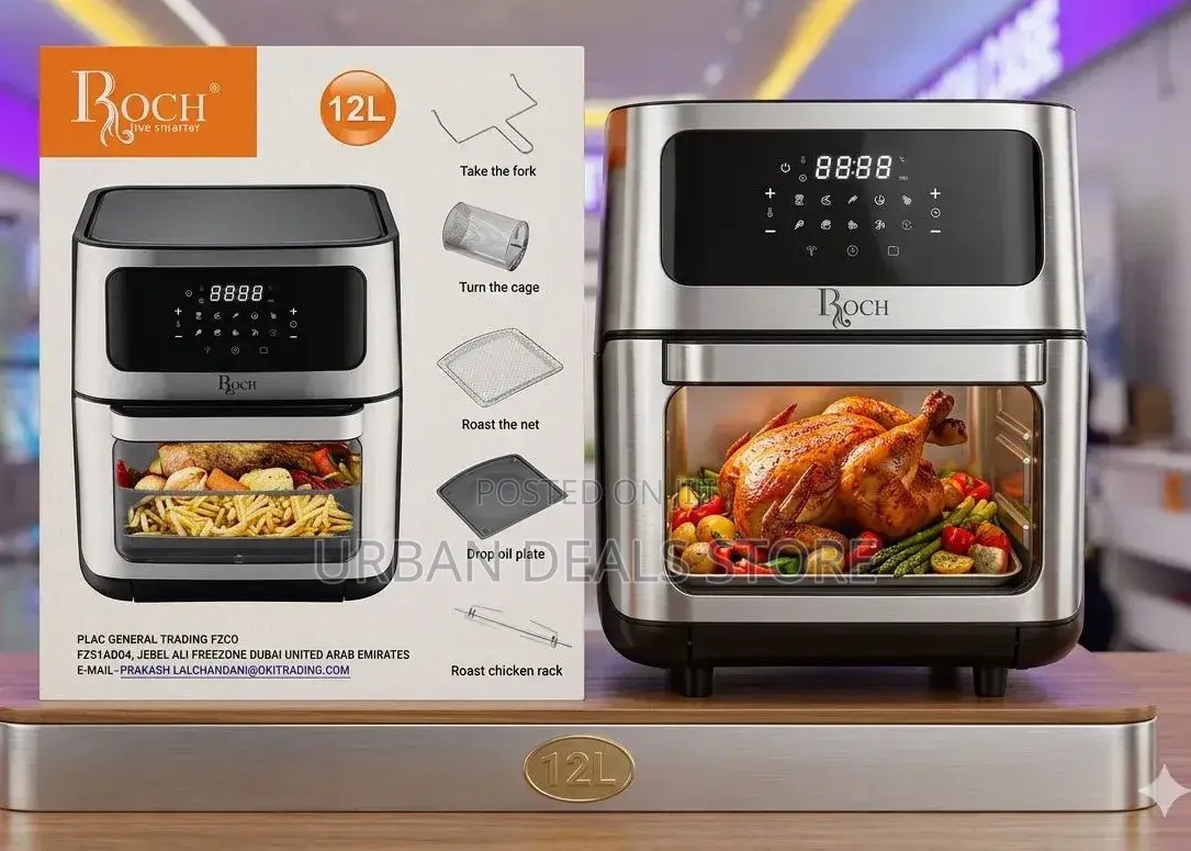 Roch 12 Litres Digital Air Fryer With Grill