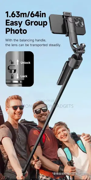 C17 360° Face Tracking Selfie Stick Tripod Bluetooth Remote