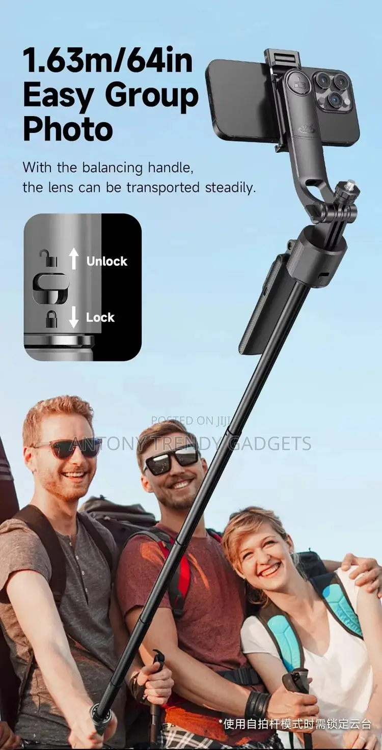C17 360° Face Tracking Selfie Stick Tripod Bluetooth Remote