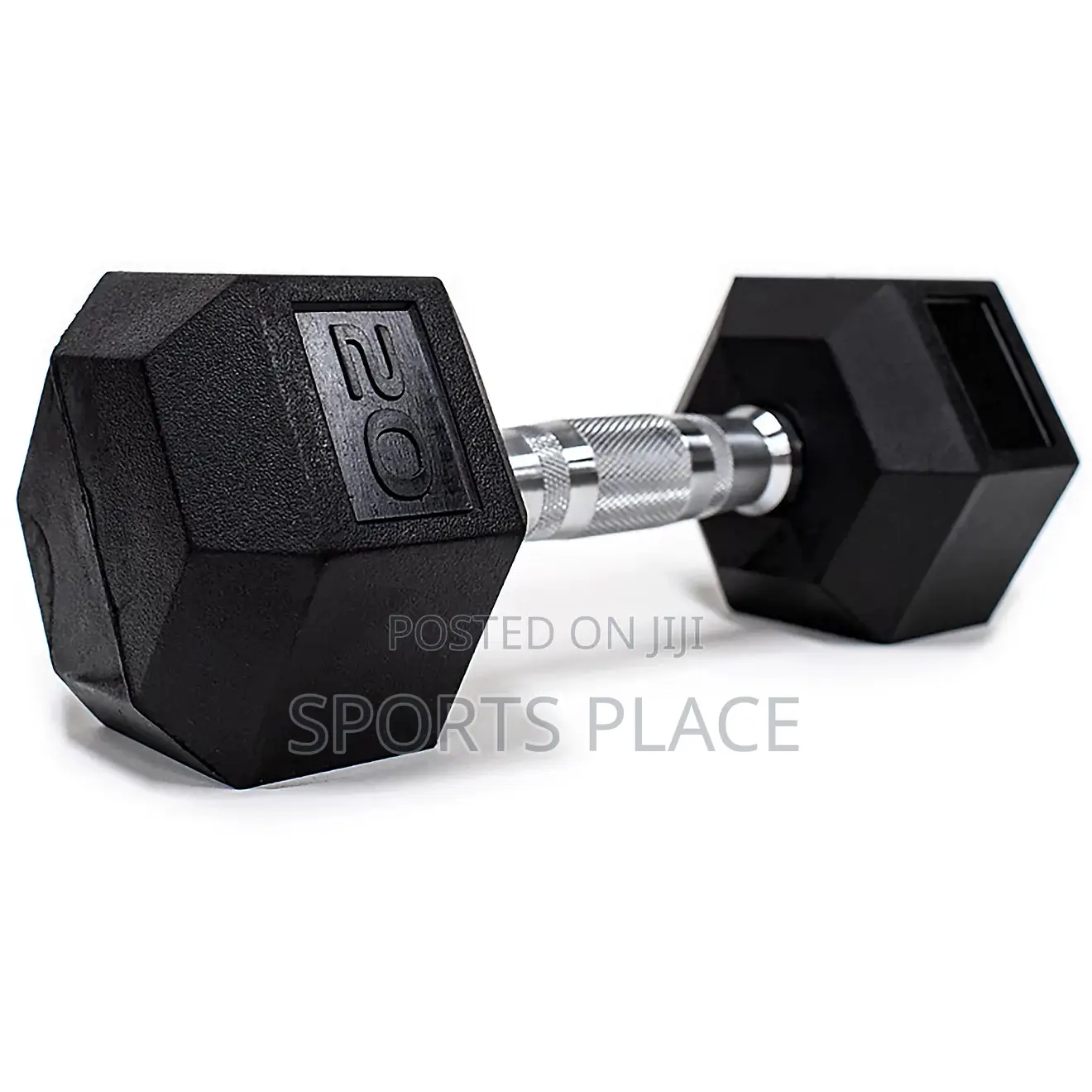 Rubber Coated 20kg Hex Dumbell - Single(1)
