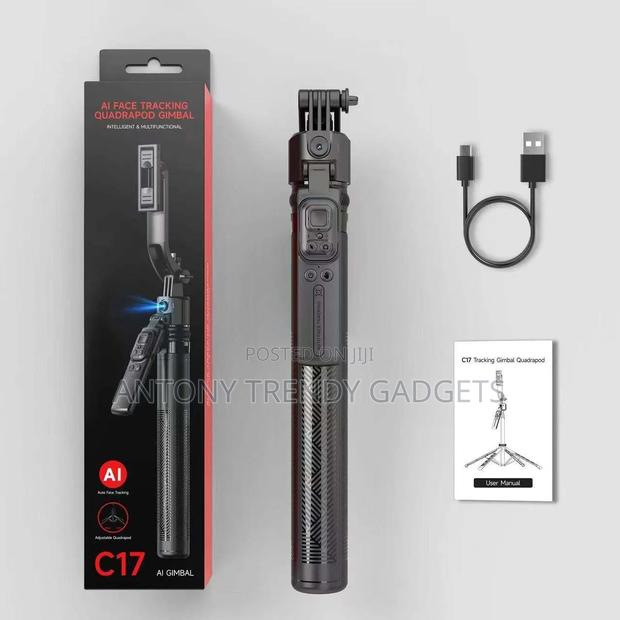 C17 Ai Face Tracking Quadrapod Gimbal, Auto Tracking Phone Stand - main view