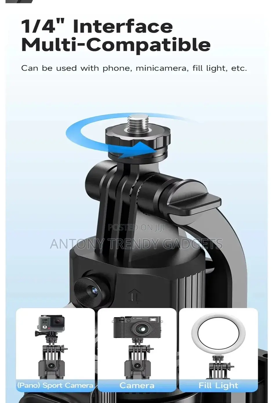 C17 Ai Face Tracking Quadrapod Gimbal, Auto Tracking Phone Stand